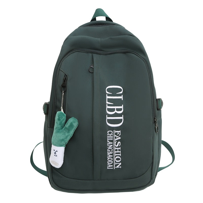 girl's lettered schoolbag boy's student backpack