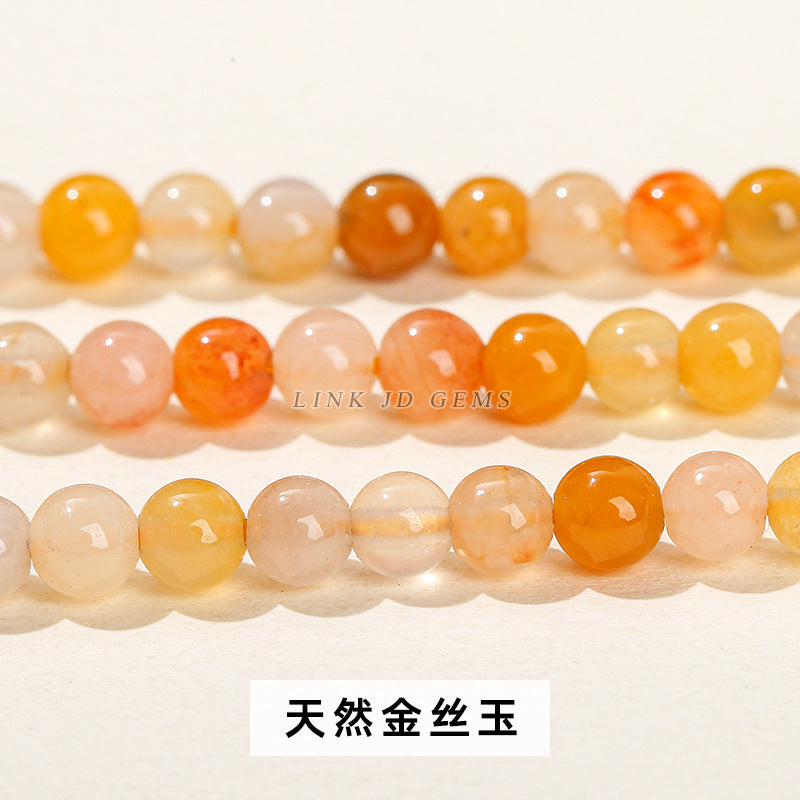 4Mm natural stone crystal agate small beads round beads