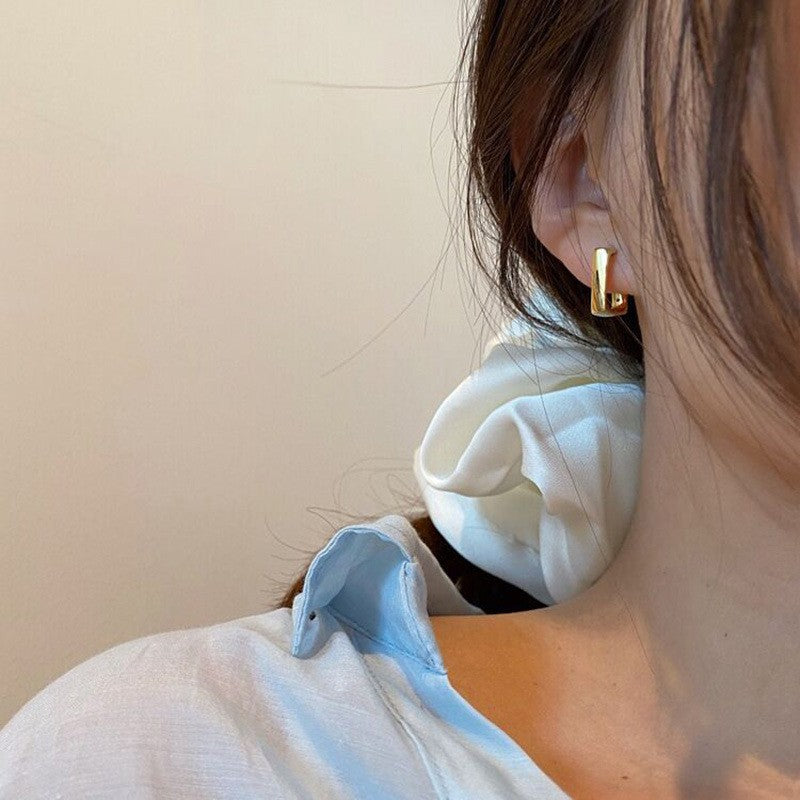 Geometric U-shaped earrings