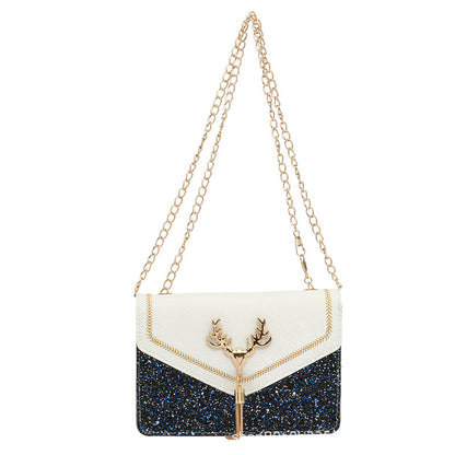 Women's shoulder square bag