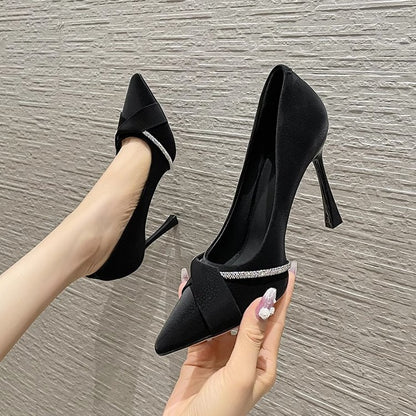 Rhinestone Versatile High Heels