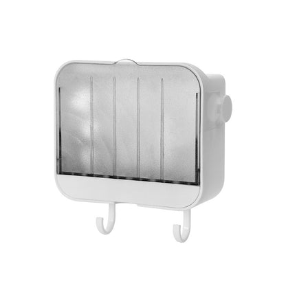 Wall-Mounted Double-Layer Soap Dish, No Drilling Required