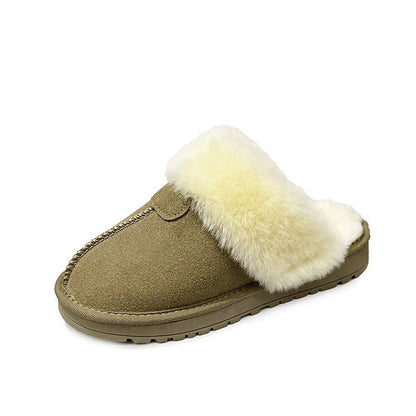 Autumn and winter fluffy slippers