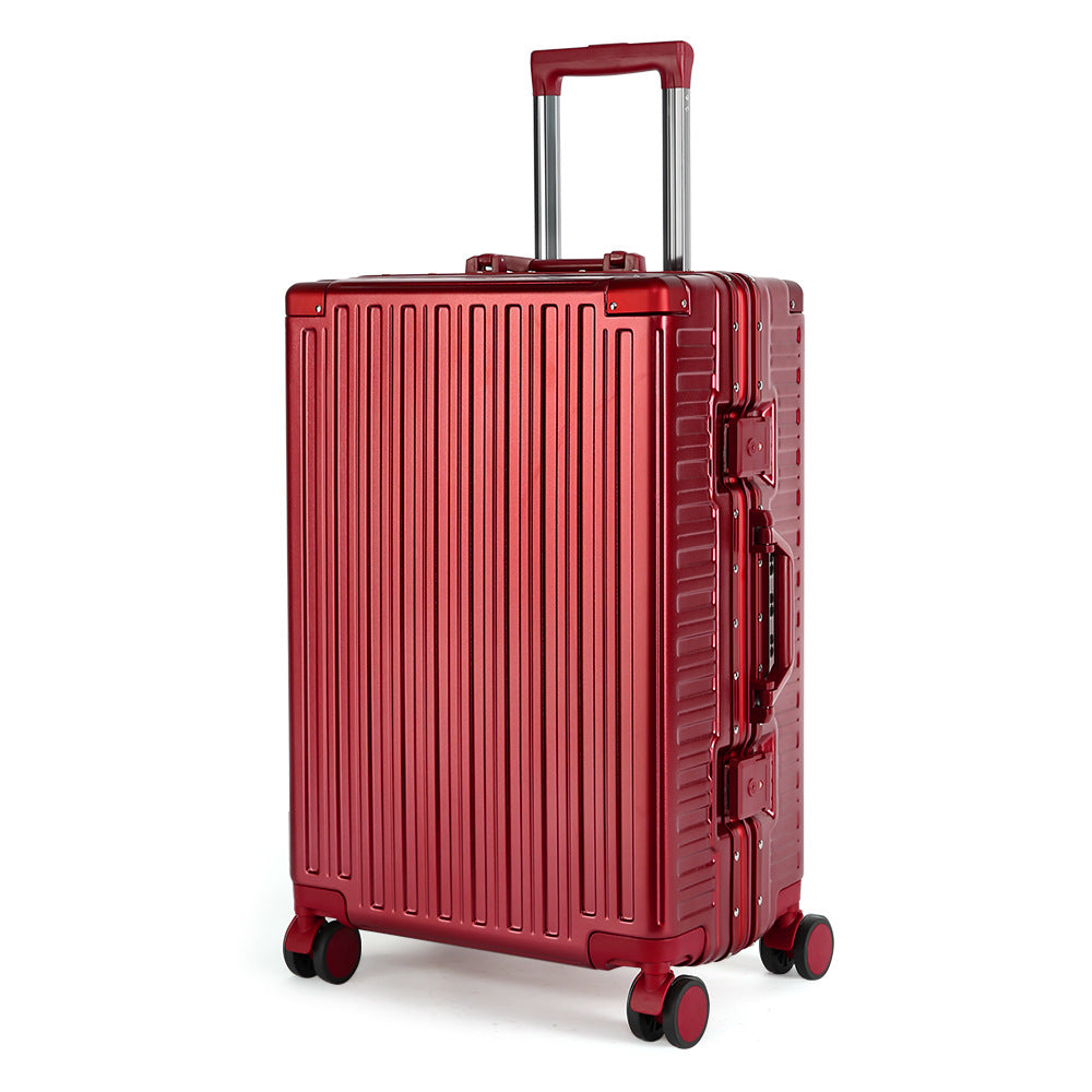 Anti-drop red wedding trolley case