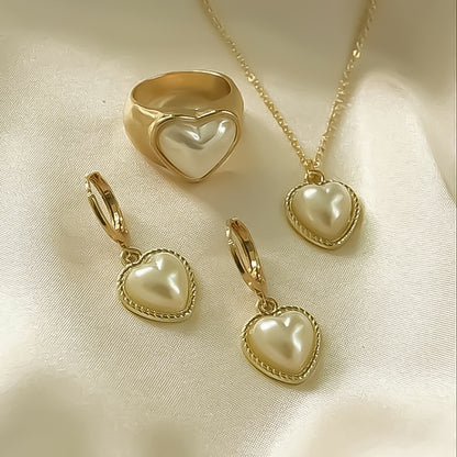 Heart necklace set three pieces