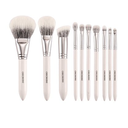 Animal Hair Wooden Makeup Brush Set