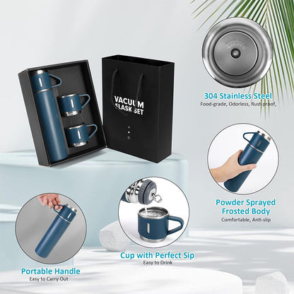 A cup of three-lid thermos cup gift set cup