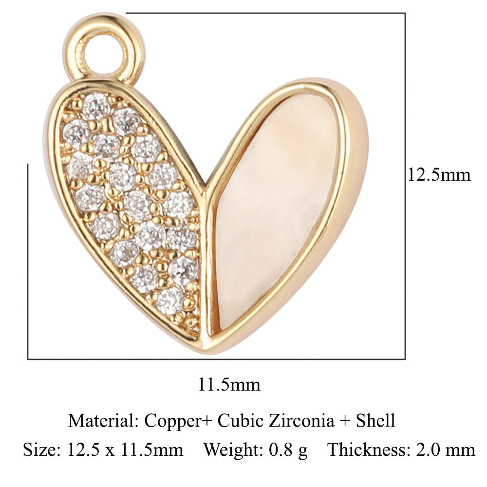 Copper zircon pendant butterfly cupid eyes bee accessories