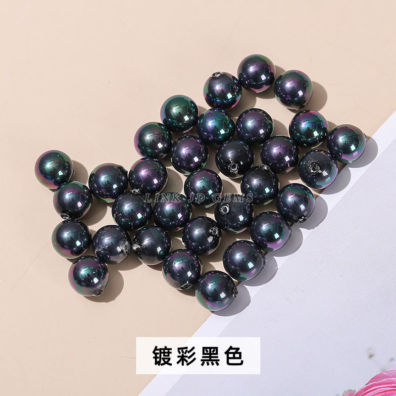 Multi-color imitation Nanyang half-hole beads loose beads pearls