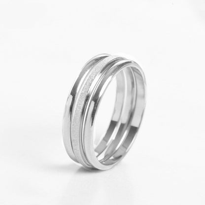 Frosted index finger ring