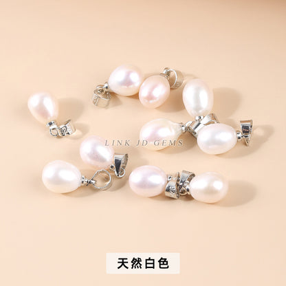 8Mm Natural Freshwater Pearl Rice Bead Pendant