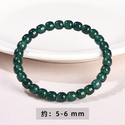 Natural dangerous material jadeite old bead bracelet