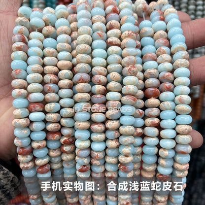 8 * 4Mm natural stone chalcedony abacus beads loose beads