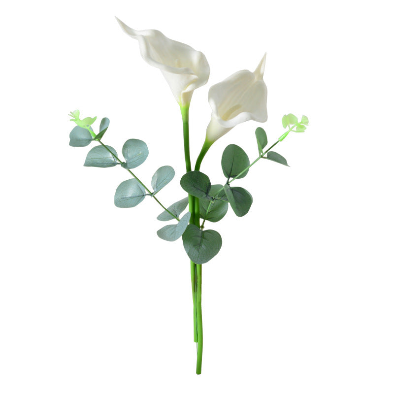 Simulation Calla Lily Eucalyptus Bouquet