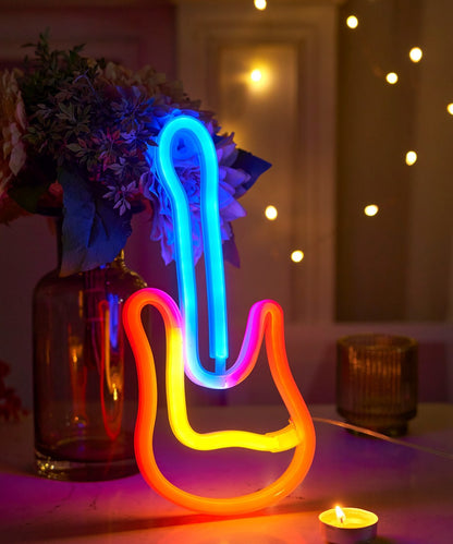 LED neon butterfly decorative lamp planet night light