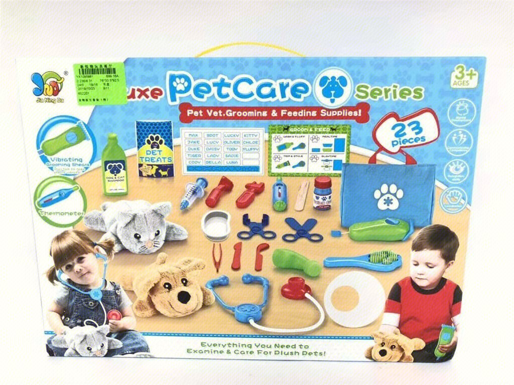 Children's Pretend Play Pet Doctor Toy Set Tools for Pretend Doctor Role-playing Games