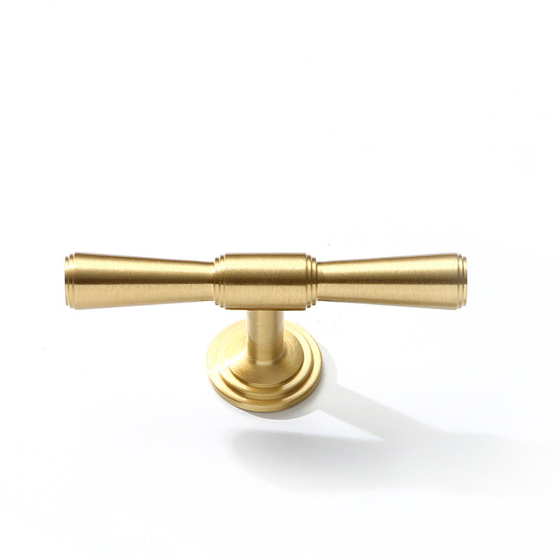 Solid cabinet door gold brass handle