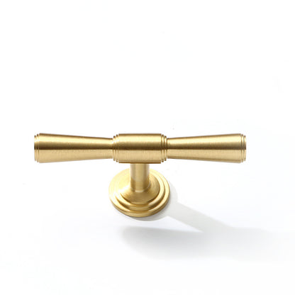 Solid cabinet door gold brass handle