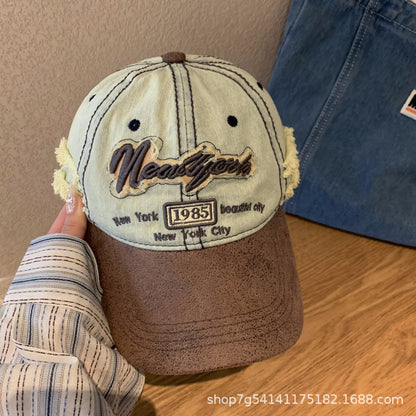 Vintage Washed Denim Cap