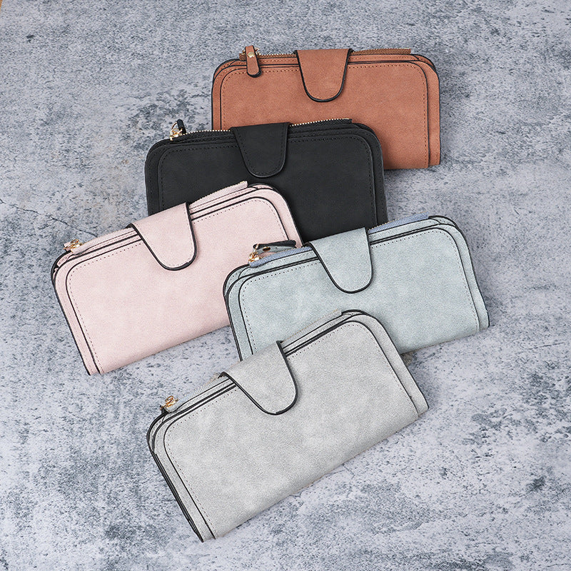 Multi-color card position mobile phone bag clutch bag wallet