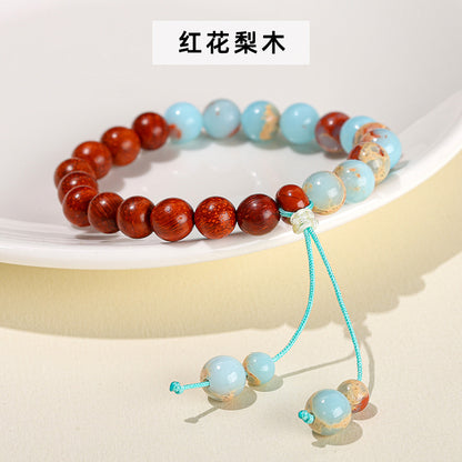 Pulsera de sándalo con piedra de Shoushan 