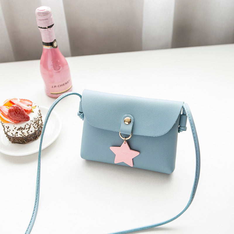 Star pendant mobile phone bag shoulder bag