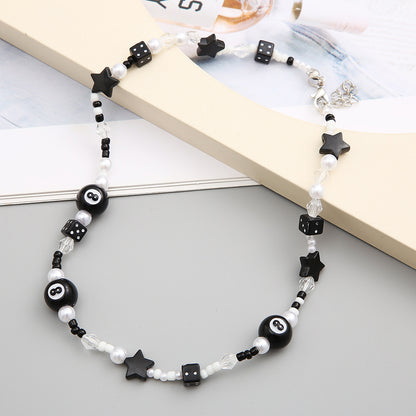 Black Rice Bead Necklace Wholesale