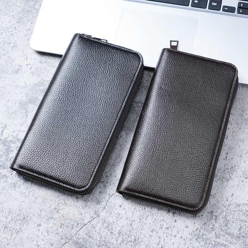 Long Men's Zipper Wallet