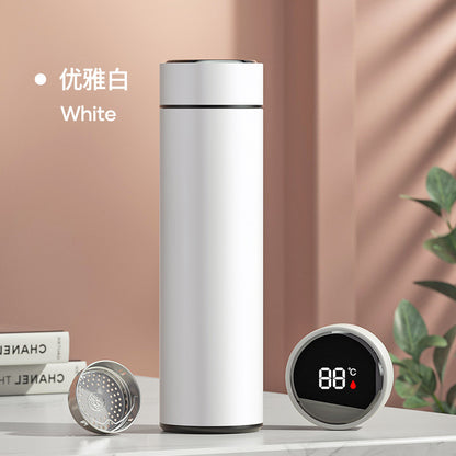 Intelligent temperature display thermos cup