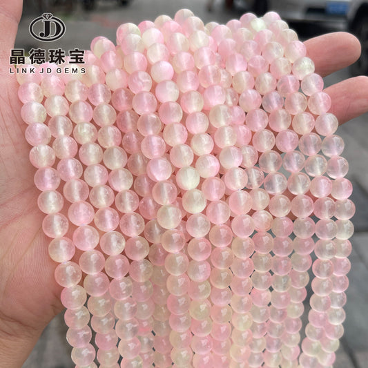 Mixed color natural gypsum stone loose beads