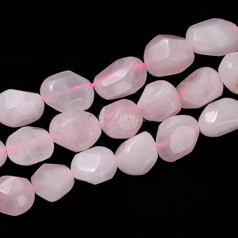 Natural powder crystal section conformal beads loose beads