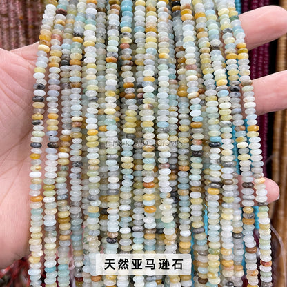 4 * 2Mm natural jade abacus beads loose beads