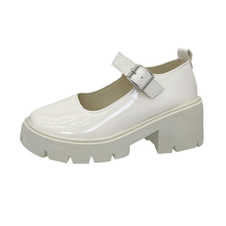 Muffin platform retro Mary Jane shoes fashion