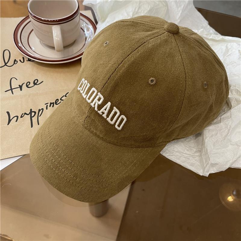 Cotton Letter Baseball Cap