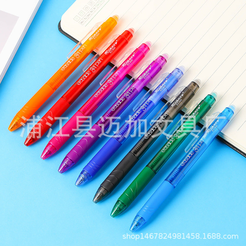 8-color erasable pen 0.5mm temperature-controlled press gel pen