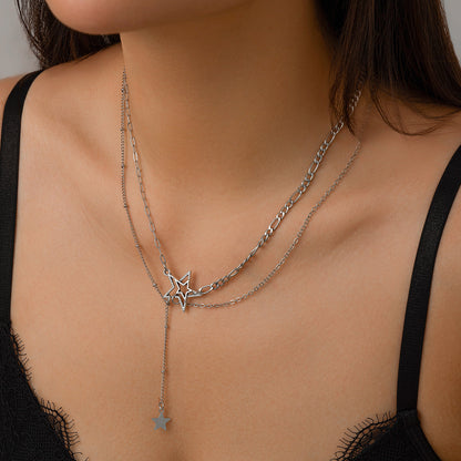 Fine chain metal necklace