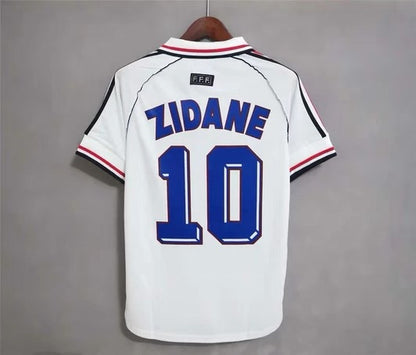 Camiseta retro de manga corta de Zidane Henry de Mbappé de Francia 82-06 