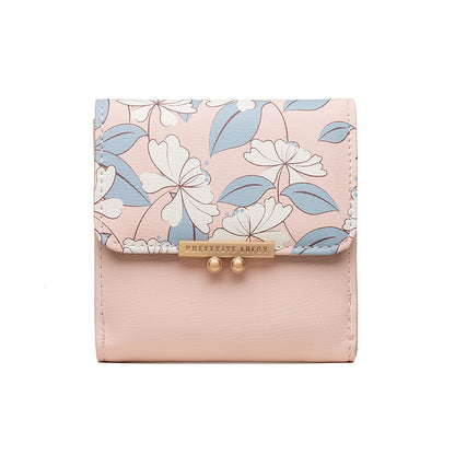 Women's Short Wallet PU Printed Buckle