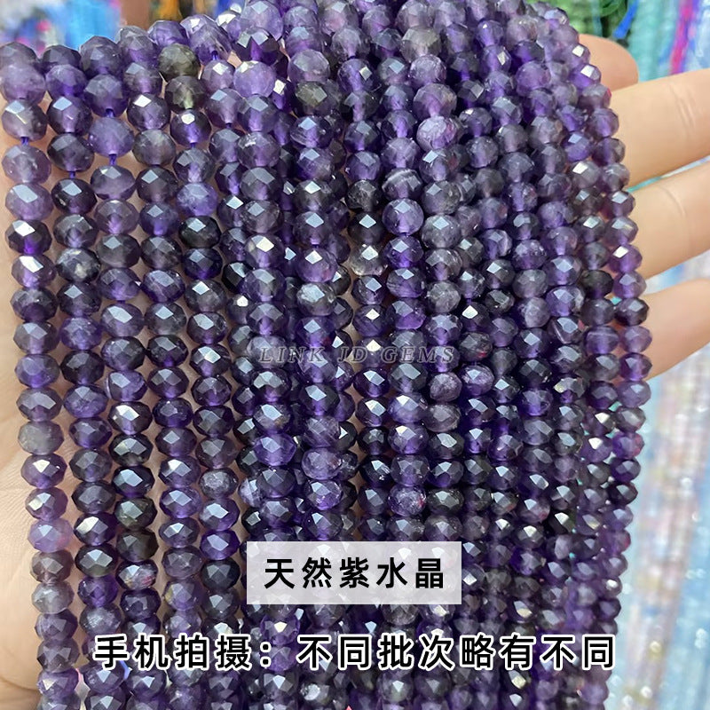 4 * 6Mm natural jade cut abacus beads