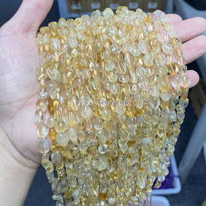 6-8Mm irregular citrine loose beads