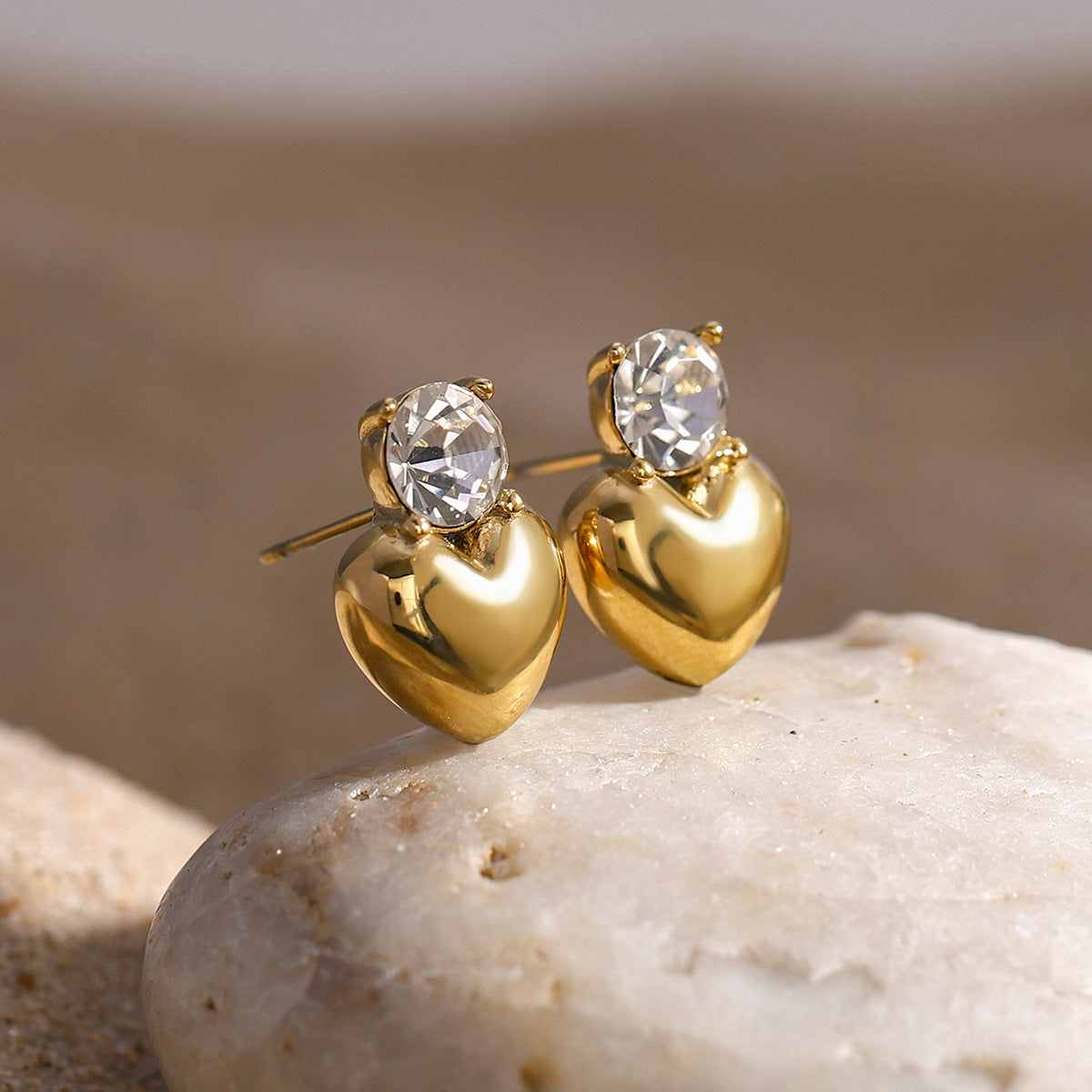 18k gold diamond earrings