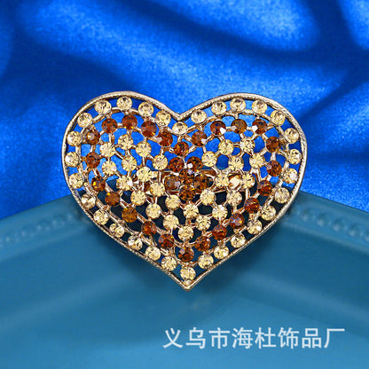 Love Rhinestone Brooch