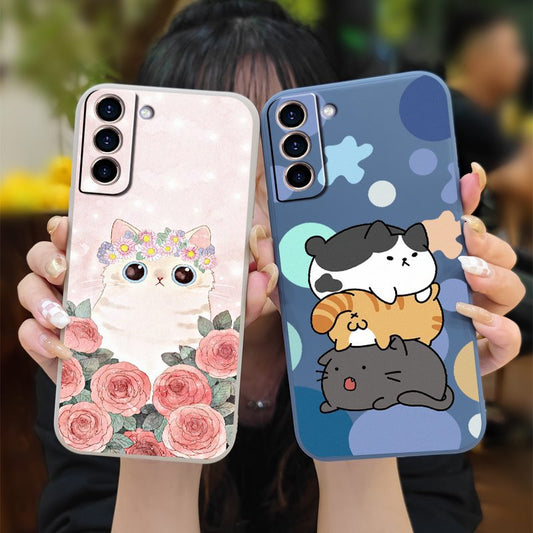 Samsung S22 Plus Cartoon Couple Case