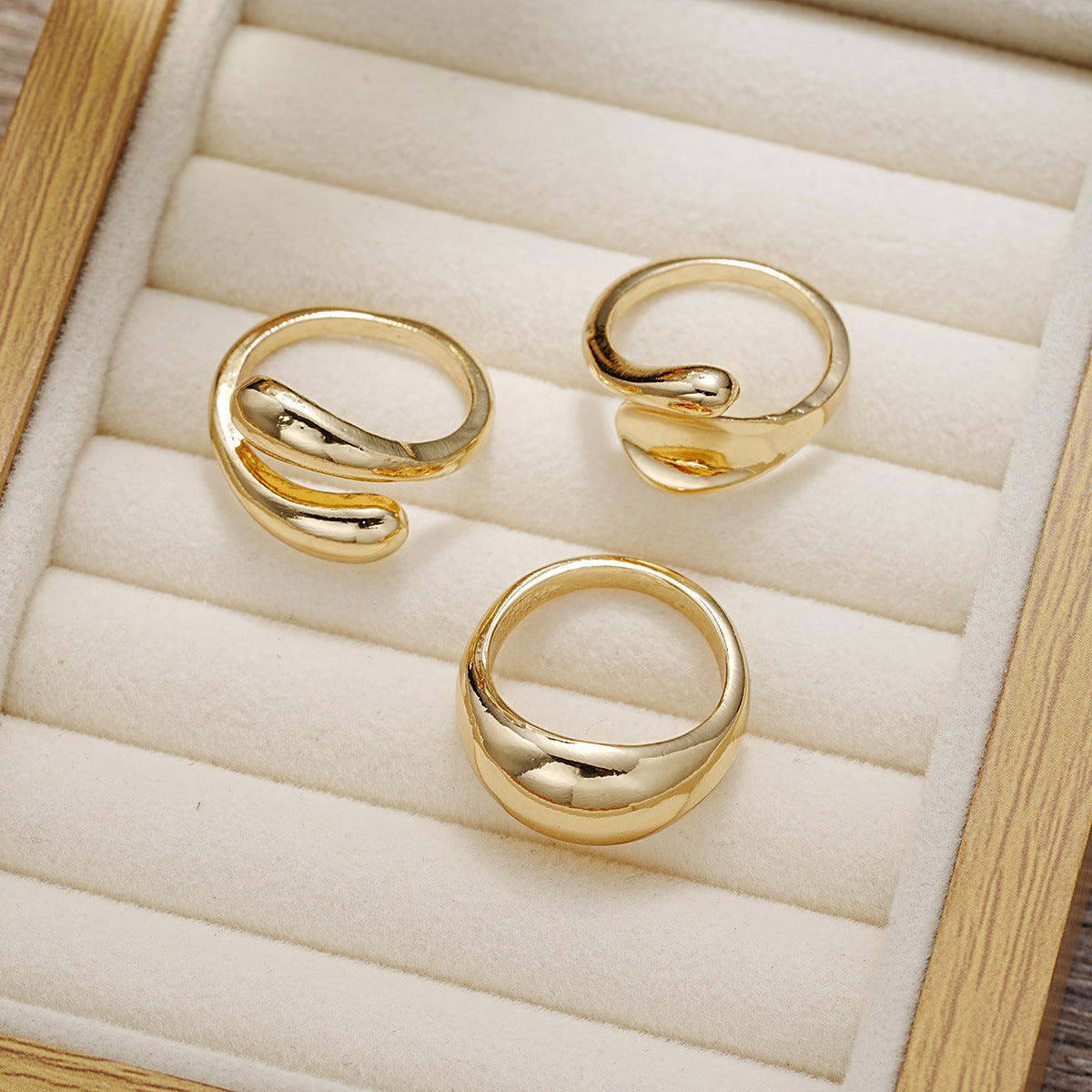 3 piece ring set personality temperament