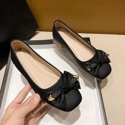 Flat bow single shoes