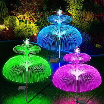 Solar lawn light garden light five-layer jellyfish light