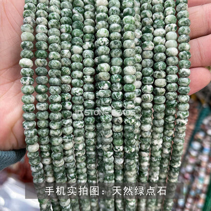 4 * 6Mm natural jade cut abacus beads