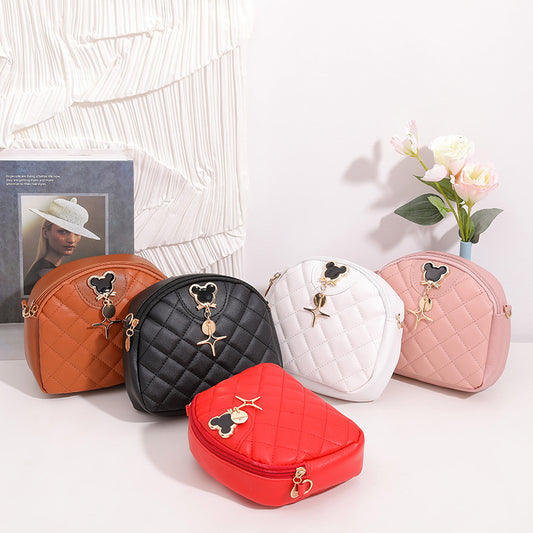 Embroidered mobile phone bag sweet shoulder bag