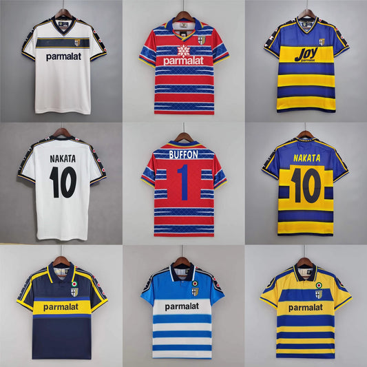 Parma Retro Soccer Jersey Zola Crespo Nakata