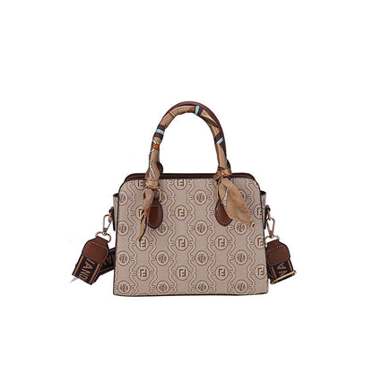 Printed Alphabet Versatile Handbag